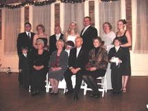 Stephanie and Devin with their families